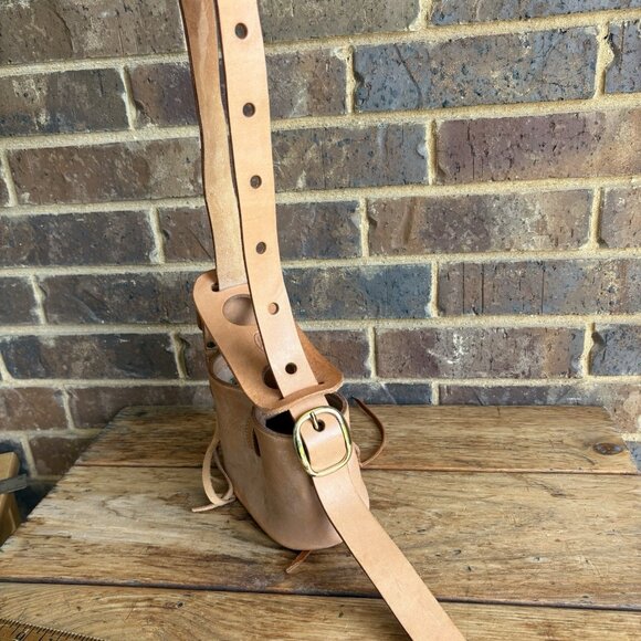 Dual Bottle Leather Wine Caddy Don Santiago Austin, TX - Picture 4 of 16